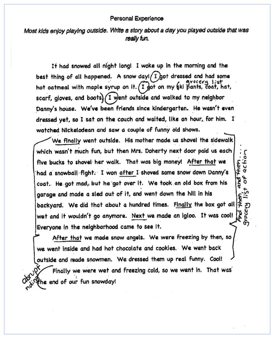 Personal Experience Narrative Sample Grade 4 Snowed personal-essay-how-to-write-a-personal-essay-in-english-7esl
